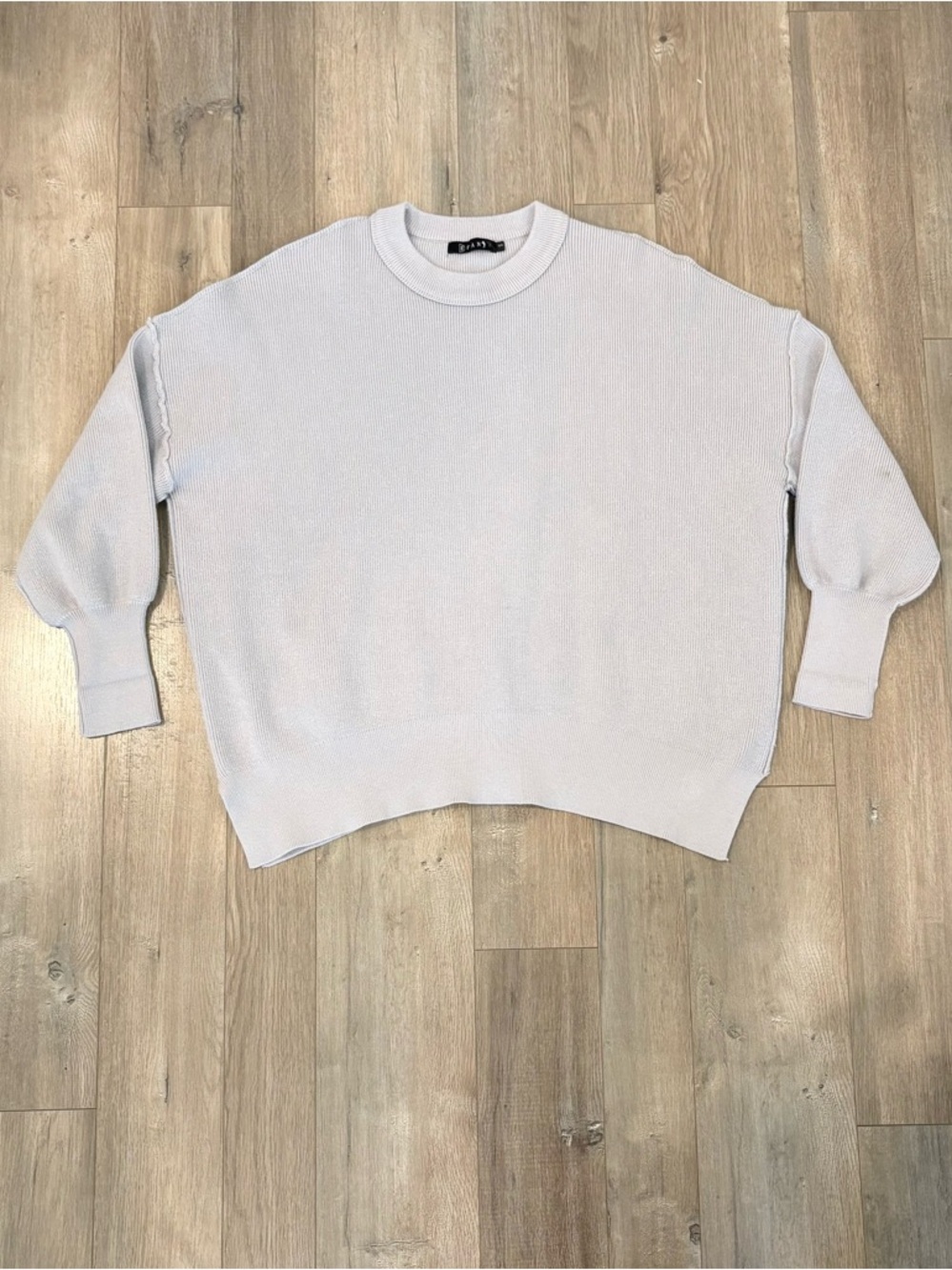 EFAN Soft Crewneck Sweater in Light Gray